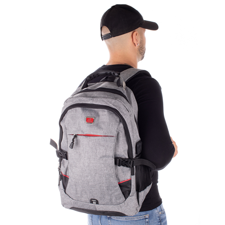 Ultraerős Fedélzeti méretű laptophátizsák 40 x 30 x 20 cm USB töltővel