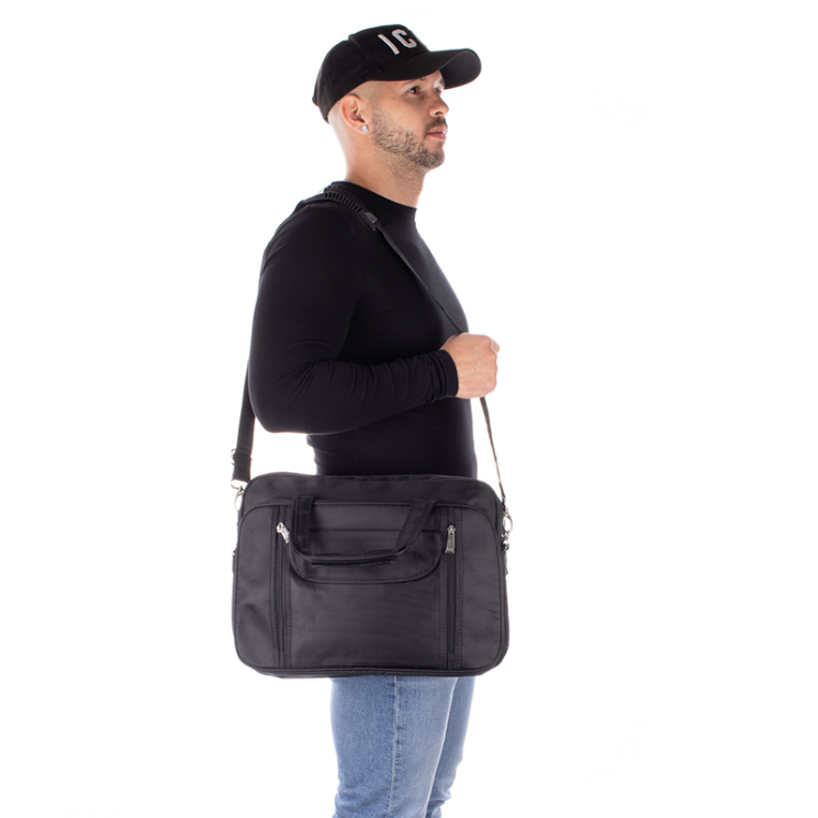 Fekete üzleti táska laptoptartóval bővíthető 9929
