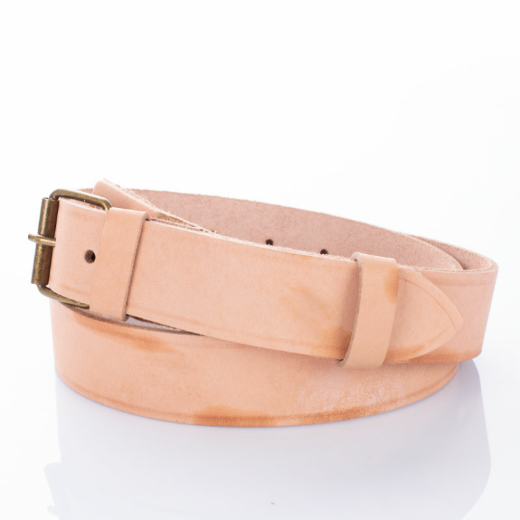 Katonai bőr öv barna 125 cm