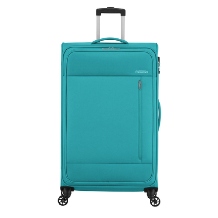 American Tourister Heat Wave Spinner bőrönd 80 cm Aqua Blue színben