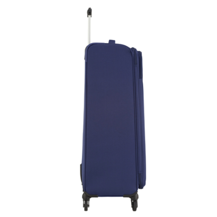American Tourister Heat Wave Spinner bőrönd 80 cm Combat Navy színben