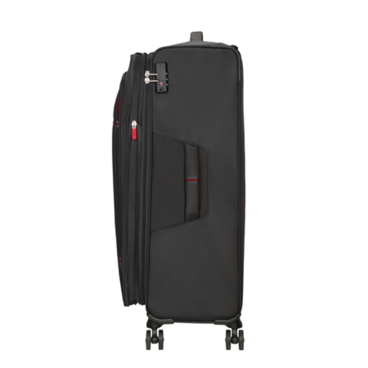 American Tourister Crosstrack Spinner bővíthető bőrönd 79 cm Grey/Red színben