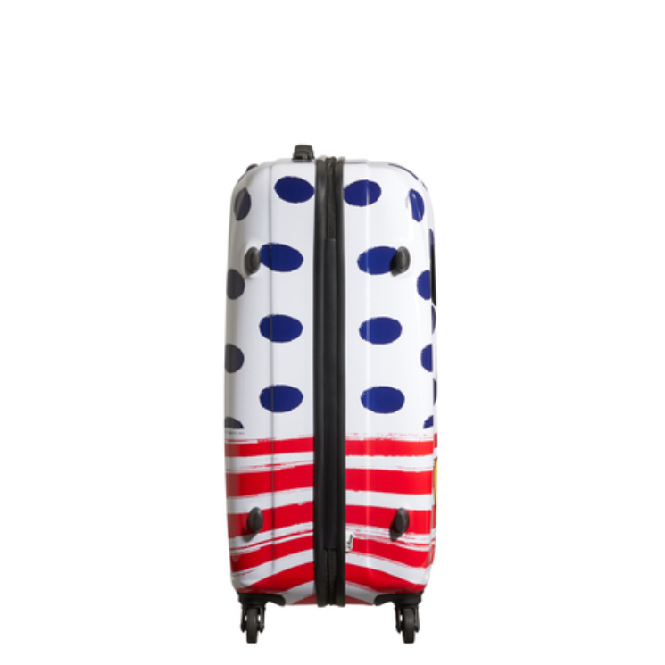 American Tourister Disney Legends Minnie Blue Dots Spinner bőrönd 75 cm-es