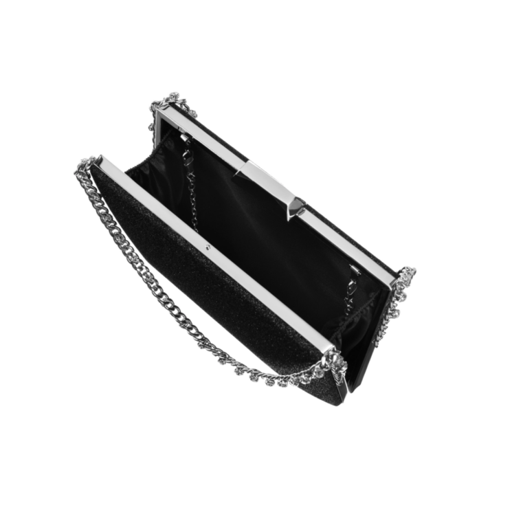 Láncos női alkalmi táska Fekete színben