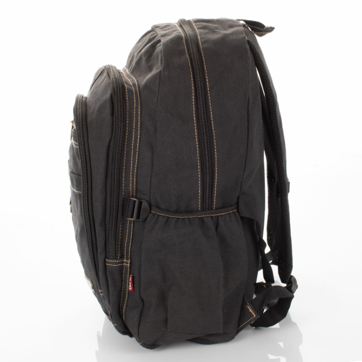 Outdoor vászon hátizsák Fekete színben