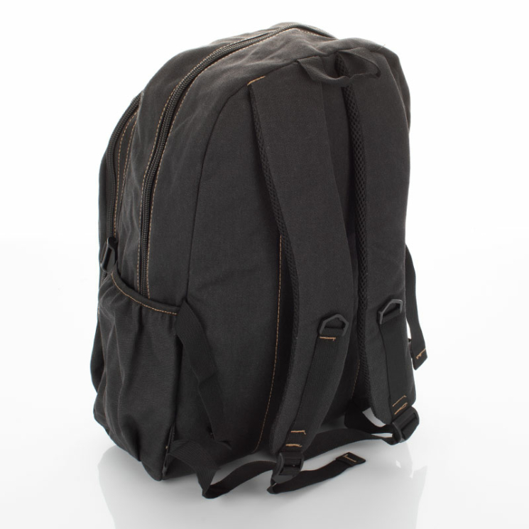 Outdoor vászon hátizsák Fekete színben