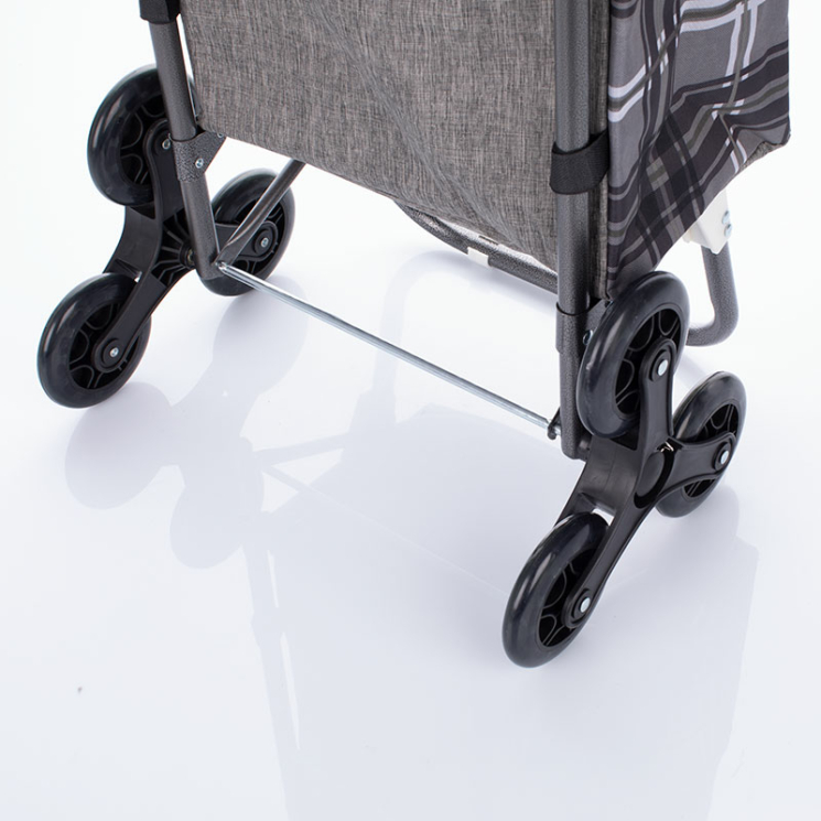 Nagyméretű ultrakönnyű lépcsőjáró gurulós bevásárlókocsi bordó