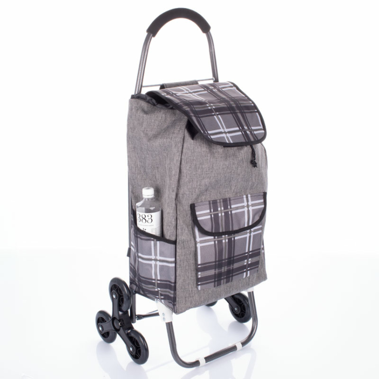 Nagyméretű ultrakönnyű lépcsőjáró gurulós bevásárlókocsi bordó