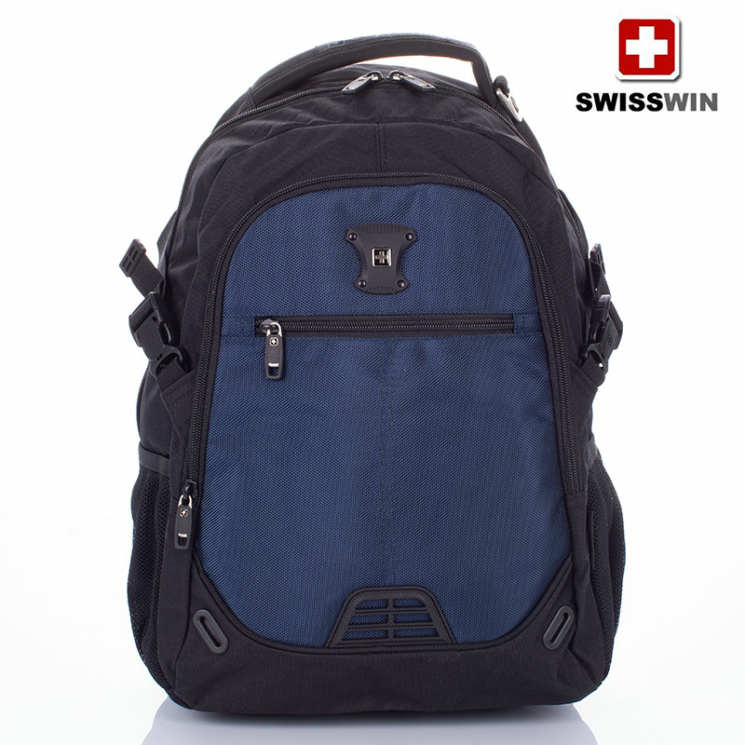 Swisswin laptoptartós hátizsák fekete AIR FLOW szellőző rendszerrel