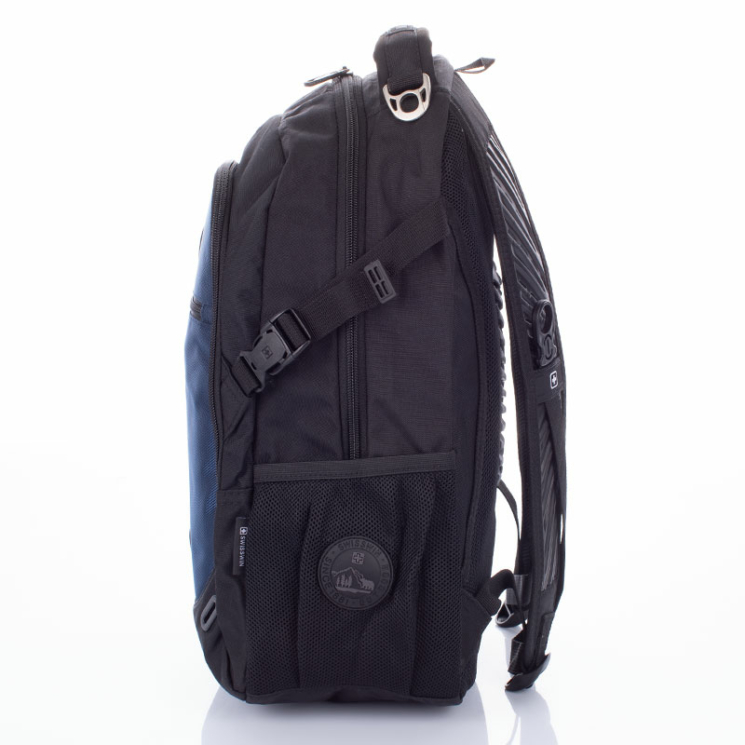 Swisswin laptoptartós hátizsák fekete AIR FLOW szellőző rendszerrel