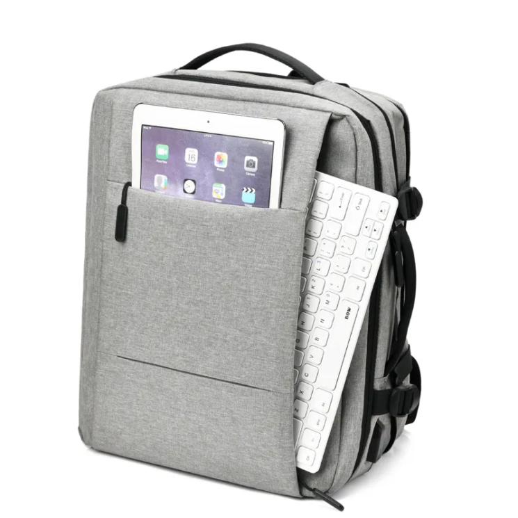 Kabin méretű laptophátizsák USB csatlakozóval / bővíthető