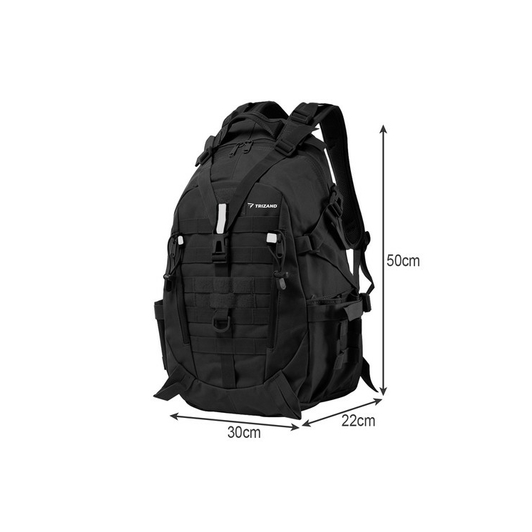 Nagyméretű ultraerős vászon hátizsák esővédő huzattal