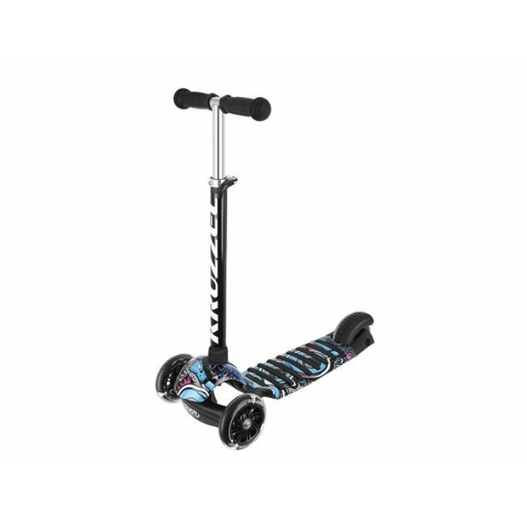 Kruzzel háromkerekű gyerek roller scooter kék