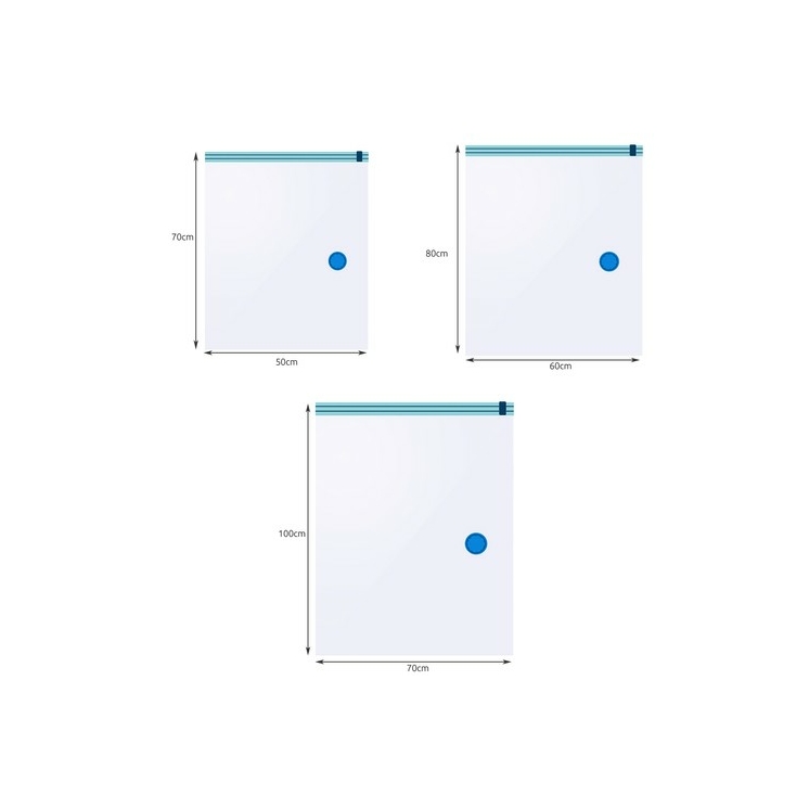 Bőröndrendező vákumzsák 15 darabos készlet