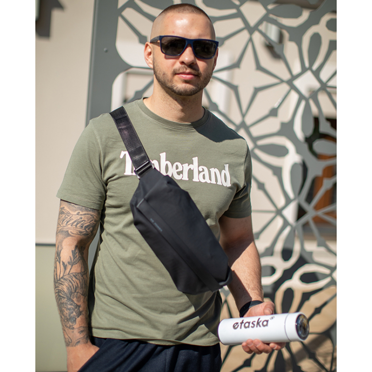 Professional vízhatlan övtáska kék színben 