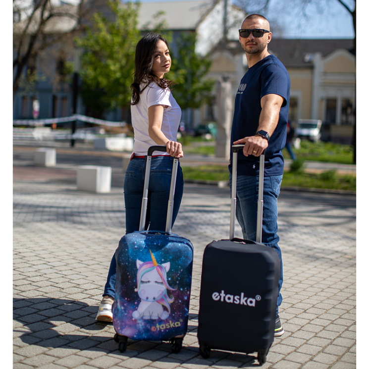 etaska Bőröndhuzat kabin méret piros színben