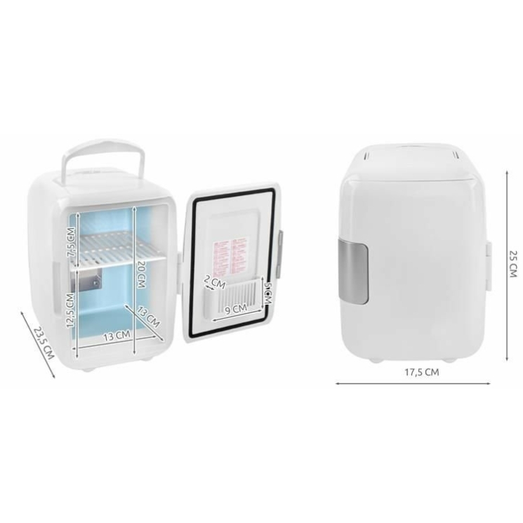 4 literes turista hűtő - fehér