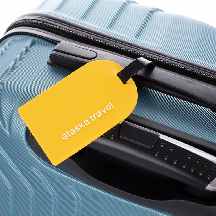 Etaska Prémium Bőröndcímke Sárga