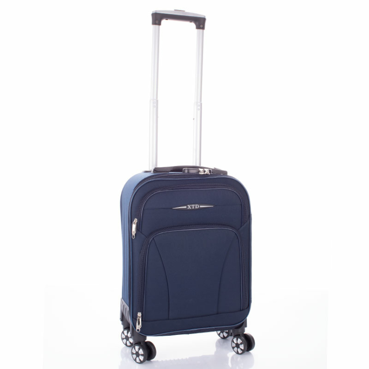 Bőrönd kabin méret sötétkék 50 cm