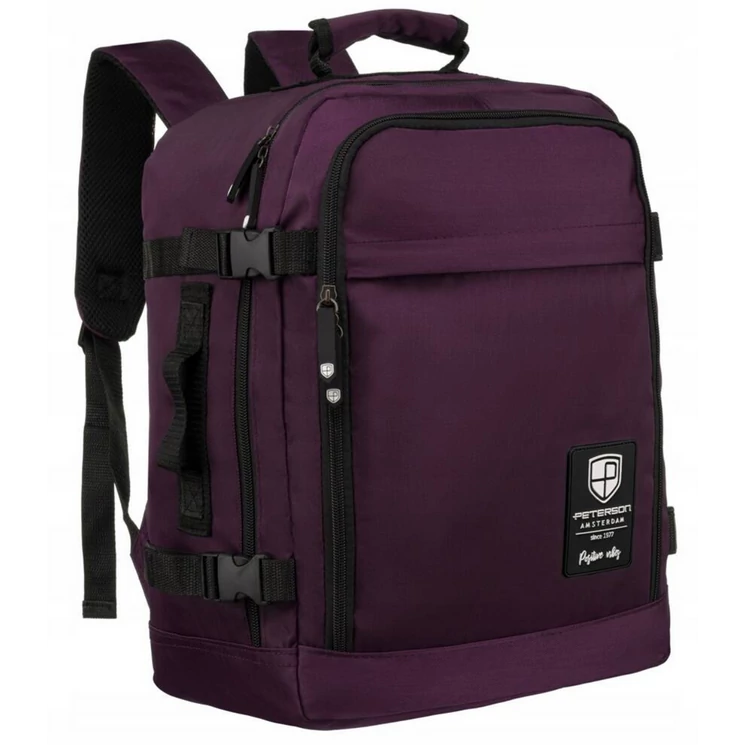 Peterson 3- Funkciós Tágas Utazó Hátizsák, WizzAir méretű 40x30x20cm, USB csatlakozóval