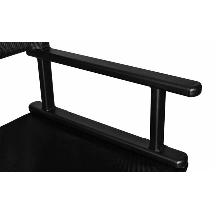 Összecsukható Makeup szék fejtámlával sminkes szék fekete színben