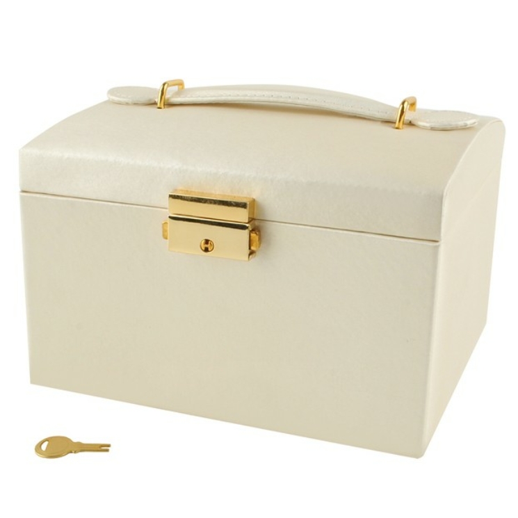 BEAUTYLUSHH 3 részes ékszerdoboz, bársony béléssel rose színben