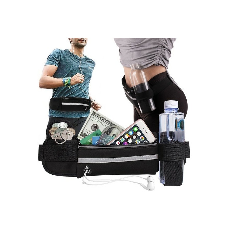 Multifunkciós fekete futóöv