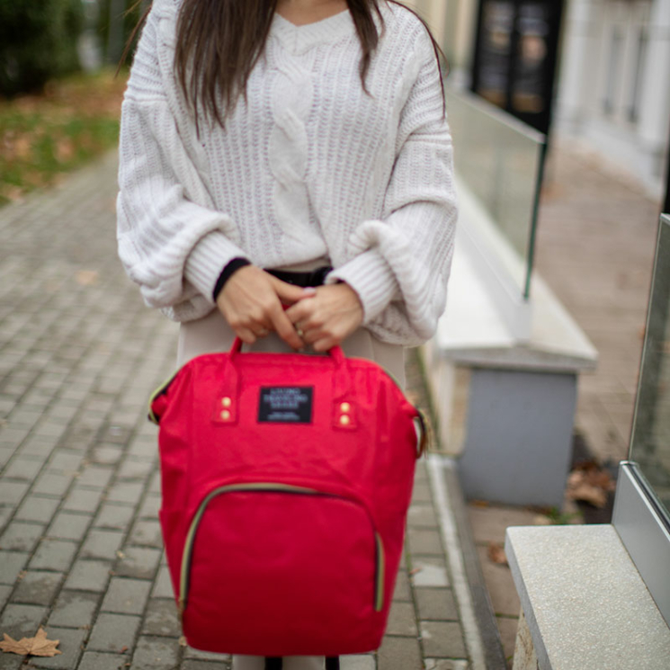 RYANAIR WIZZAIR KÉZIPOGGYÁSZ MÉRETŰ  HÁTIZSÁK  Piros színben