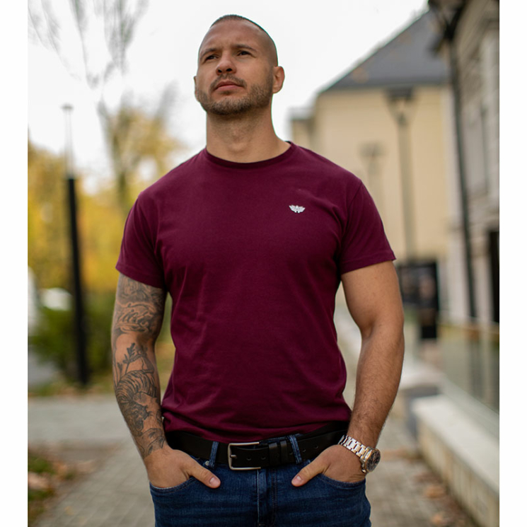 Férfi öv fekete színben 120 cm