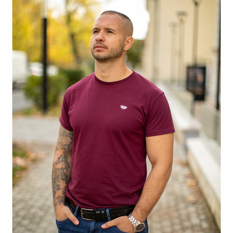 Férfi öv fekete színben 120 cm