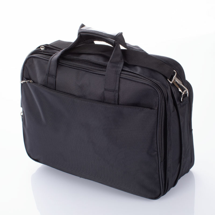 Fekete üzleti táska laptoptartóval bővíthető 