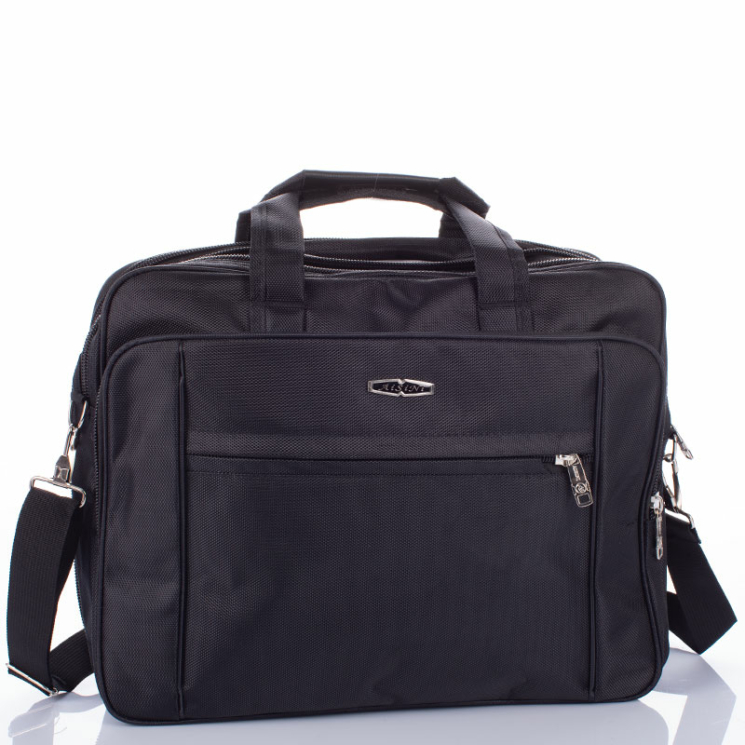 Nagyméretű Fekete üzleti táska laptoptartóval bővíthető 