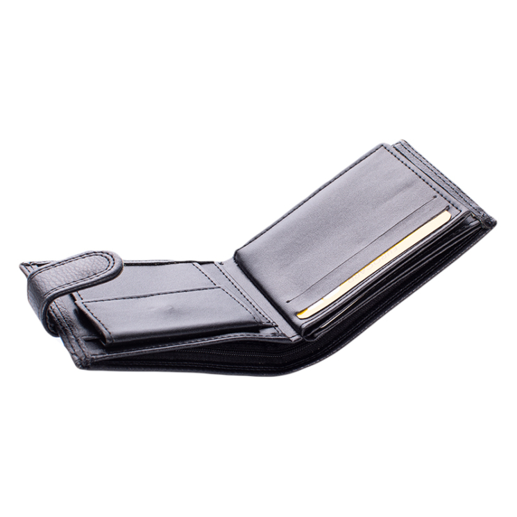 GIULIO kisméretű férfi pénztárca fekete színben 