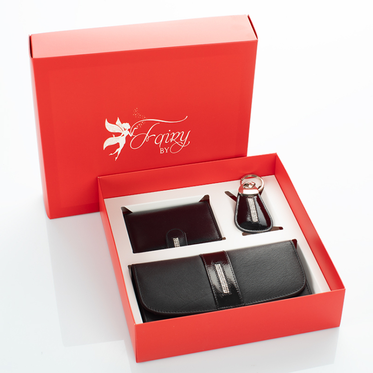 Fairy Crystal köves pénztárca kártyatartó kulcstartó ajándékcsomag