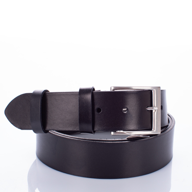 Valódi bőr férfi öv fekete színben Made In Italy 110 cm