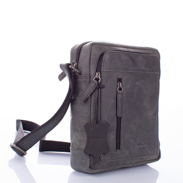  Prémium minőségű GIULIO COLLECTION, Valódi bőr férfi oldaltáska 