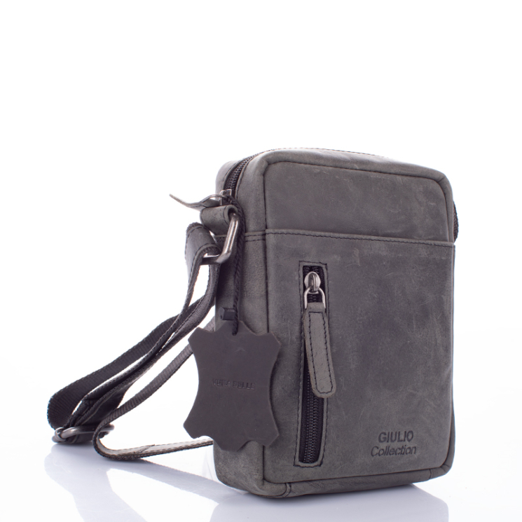  Prémium minőségű GIULIO COLLECTION, Valódi bőr férfi oldaltáska 