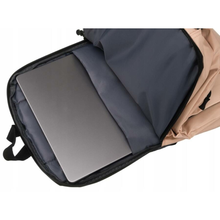 Laptoptartós városi hátizsák Bézs színben