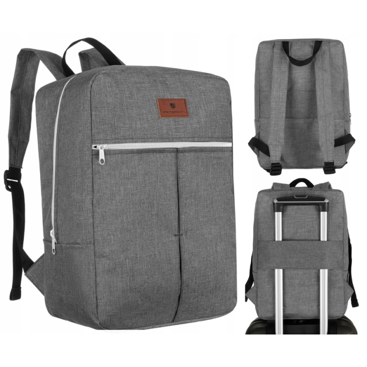 Peterson Fedélzeti hátizsák Ryanair fedélzeti ingyenes méret 40 x 20 x 25 cm