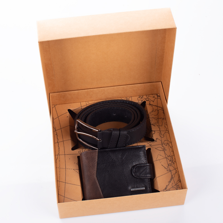 Pénztárca és öv férfi ajándékcsomag
