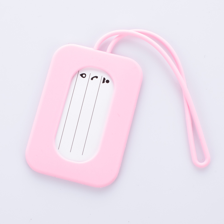 Szilikonos bőröndcímke Rózsaszín