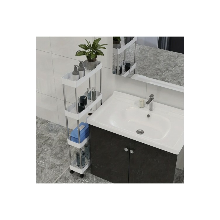 Mobil konyhai fűrdőszoba gurulós polc