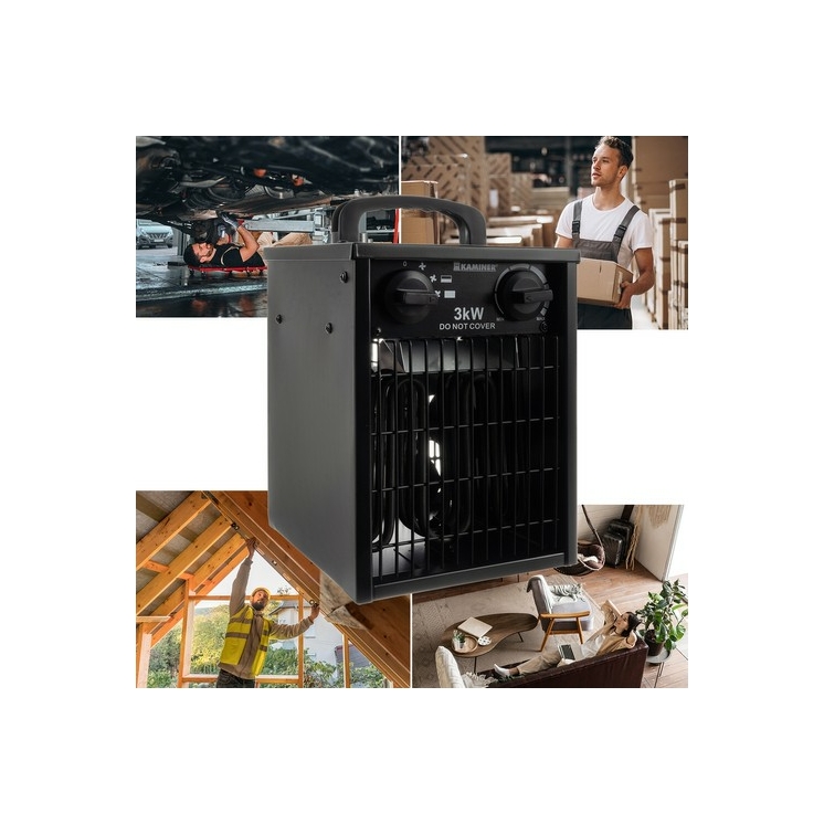 NAGY TELJESÍTMÉNYŰ ELEKTROMOS FŰTŐBERENDEZÉS VENTILÁTORRAL