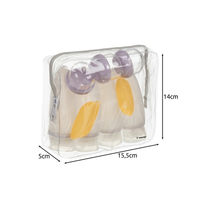 Szilikonos rugalmas Fedélzeti flakon palack 9 db os 