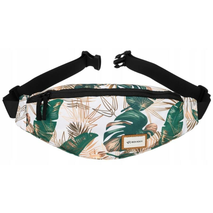 Tágas női övtáska divatos mintával