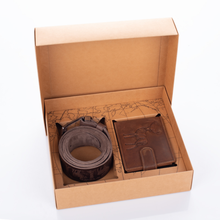 GIULIO vadász pénztárca és öv ajándékcsomag