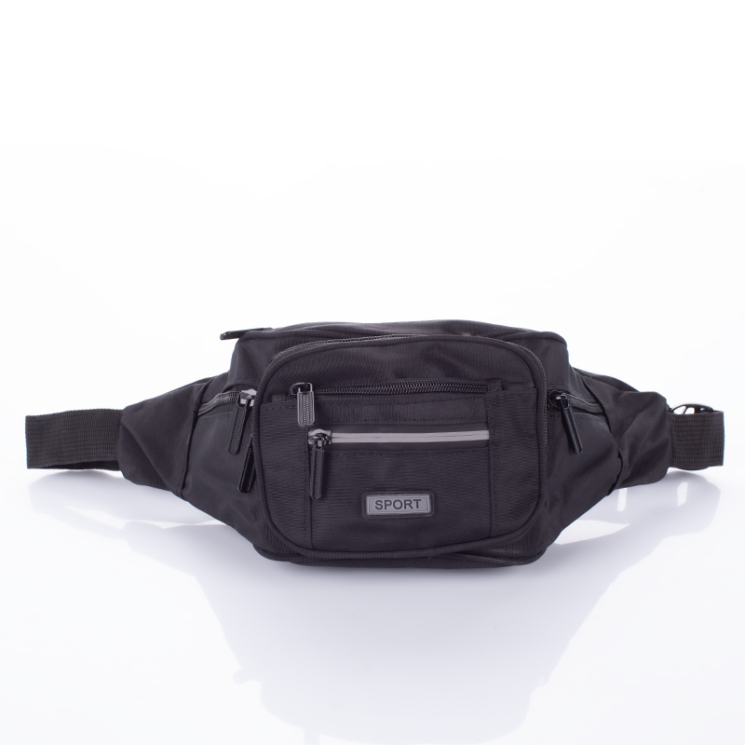 5 zsebes övtáska fekete színben