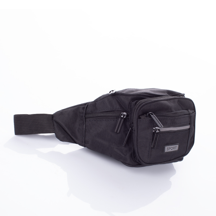 5 zsebes övtáska fekete színben