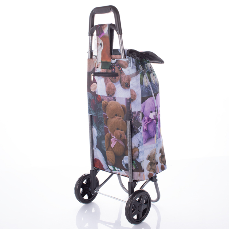 Gurulós bevásárlókocsi macis