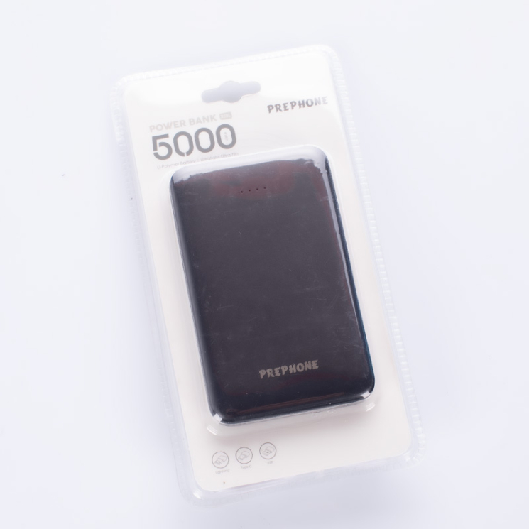 USB-C Powerbank csatlakozó kábellel 5000 mAh 